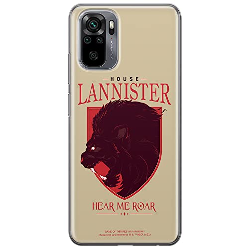 ERT GROUP mobile phone case for Xiaomi REDMI NOTE 10/ 10S original and officially Licensed Game of Thrones pattern 008 optimally adapted to the shape of the mobile phone
