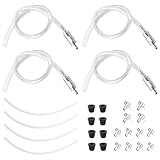 4 PCS Brake Bleeder Hose One Way Check Valve Tube Bleeding Tool Kit for Car Motorcyle Clutch, Brake Bleeder Hose for Hydraulic System Bleeding