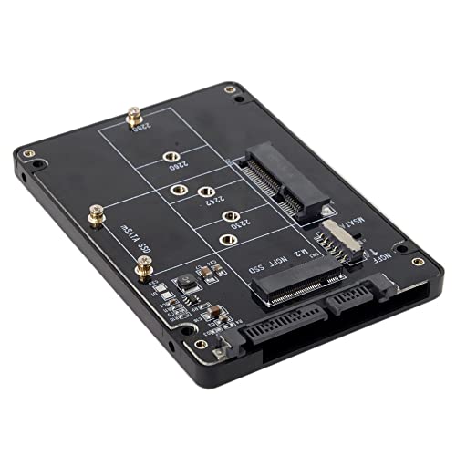 Xiwai Combo M.2 NGFF B-Key & mSATA SSD vers SATA 3.0 Adaptateur Boîtier avec commutateur