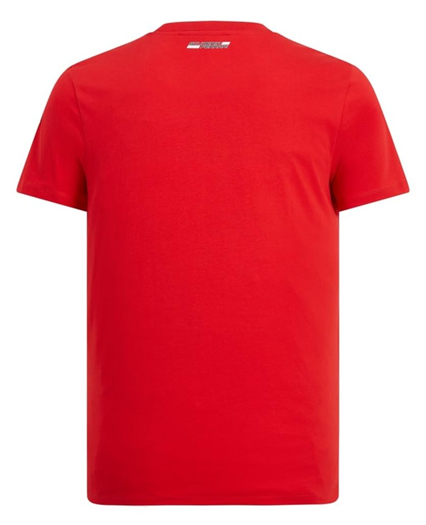 T-Shirt Uomo Scuderia Ferrari Ufficiale Rossa in Cotone – Maglietta Adulto Tifoso TSFEROGR