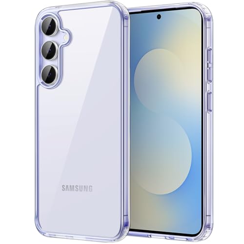 Image of JETech Cover Case for Samsung Galaxy S25 FE, Non-Yellowing Shockproof Bumper Protective Phone Cover, Anti-Scratch Hard PC Back (Icyblue)