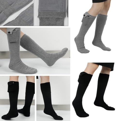 Chaussettes chauffantes électriques lavables pour ski et randonnée - 2