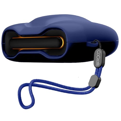Image of Soft Silicone Case Cover Compatible for GoBoult Audio UFO | GoBoult Astra | GoBoult Mustang Torq (Blue,Lanyard)