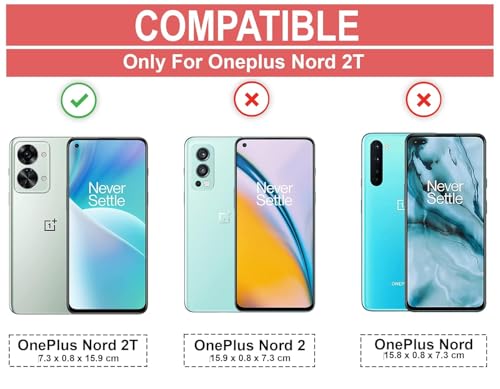 Image of MOBILOVE PU Leather Flexible Back Case Cover for | OnePlus Nord 2T 5G (Black)