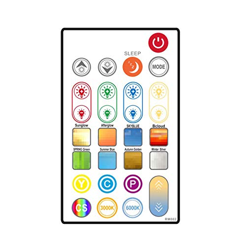 Image of MY BEAUTY LIGHT Led Strip Lights Ir Remote Controller 24 Keys Wireless Control Dimmer for Dc12-24c SMD 5050 Rgbw Led Strip Lights with 65536 Colors Options (1 Pack)