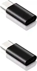 Kit com 2 adaptadores Usb C Macho e Lightning Fêmea - Conversor OTG compatível com Iphone 15 (não compatível com equipamentos de áudio: fone de ouvido e microfone)