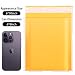 DaSen Kraft bubble mailers 6x9 Inch 50 Pack,Self-Sealing Paper Envelopes for Packaging,Strong Adhesion Envelope Mailers, Small Waterproof Cushioned Padded Shipping Bags Yellow #0