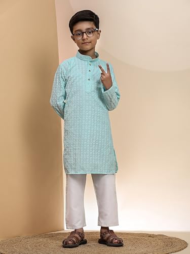 Image of Pro-Ethic Style Developer Boys Cotton Kurta Pajama For Kid's Ethnic Wear | Cotton Kurta Pajama (S-227)