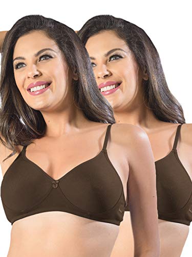 Image of SONARI Womens Non Padded Cotton Bra | Wire Free, Medium Coverage, Seamless Cups, Comfortable Polyester Cotton Blend Fabric | Adjustable Straps, Ideal for Everyday Wear - Smile