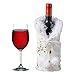 YUNYI Coperchio per Bottiglia di Vino in Peluche, Borsa per Bottiglia di Vino di Natale, Copertura per Bottiglia di Paillettes con Fiocco di Neve, Borsa Regalo di Natale, Vestito Riutilizzabile