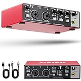 TISINO Audio Interface 2i2-24Bit/192kHz, Beginners...