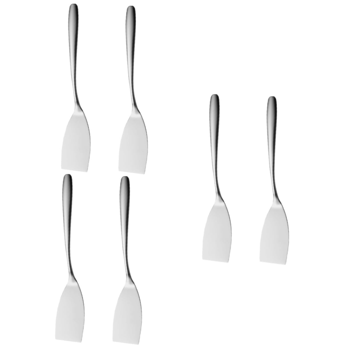 BESPORTBLE 6piezas Espátula De Acero Inoxidable Para Freír De Utensilios De Cocina Resistentes Altas Temperaturas Para Voltear y Cocinar Steak