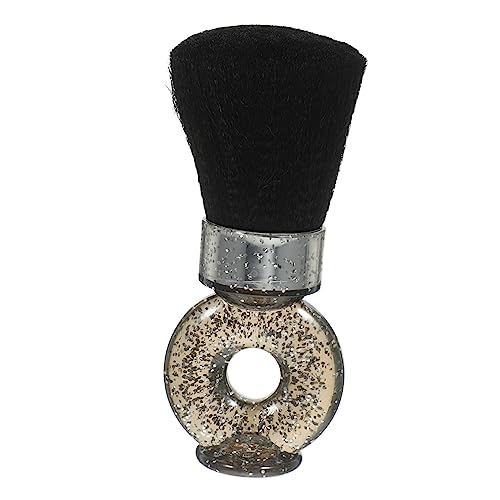 brocha de afeitar para peluqueria beard brush limpiador de brochas de maquillaje cepillo colorete ondulado cerda brocha de afeitar doméstica cepillo de pelo roto el plastico Black Ipetboom