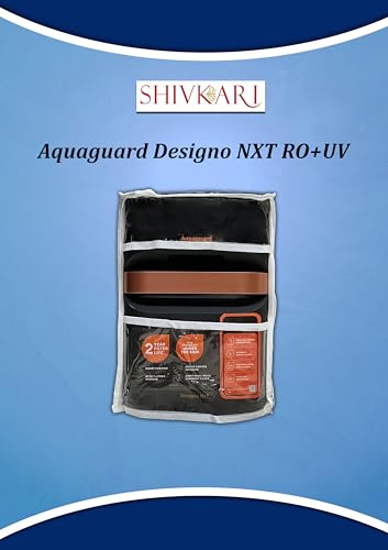 Image of Water Purifier Cover Compatible with Aquaguard Designo NXT 9-Stage RO+UV - Waterproof, Oil & Stain Resistant, Dustproof, Transparent Window, Velcro Closure