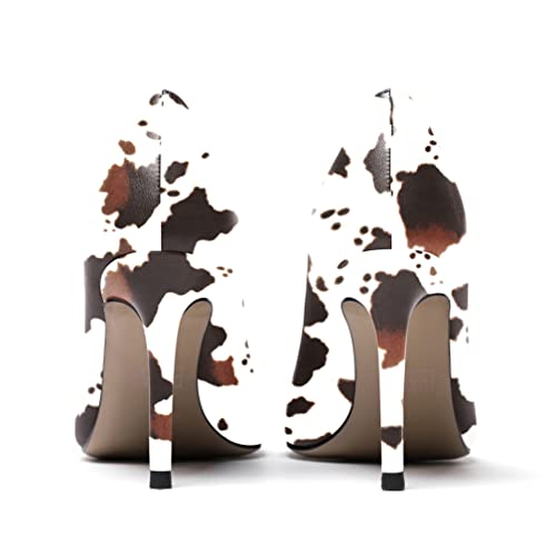 WAYDERNS Women's Matte Pointed Toe Slip On Stiletto High Heel Pumps Wedding Dress Shoes 3.5 Inch4