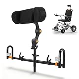 Mekturm Adjustable Wheelchair Headrest, Breathable Wheelchair Cosy Neck Support Head Pillow Cushion, Headrest Backrest for Universal Wheelchairs
