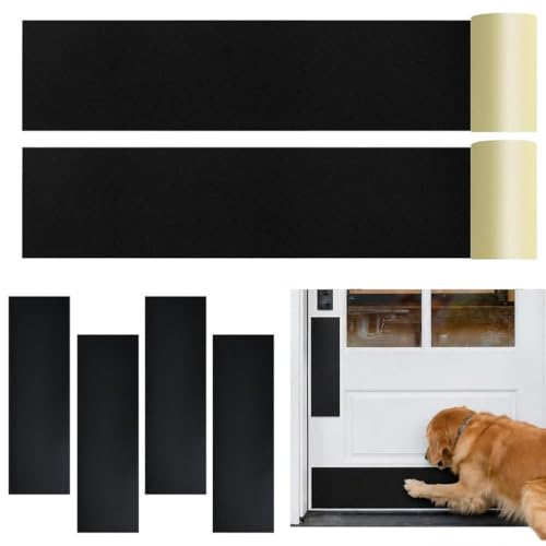 Protector de puerta para perros con pelicula protectora transparente y cubierta de alta resistencia 2