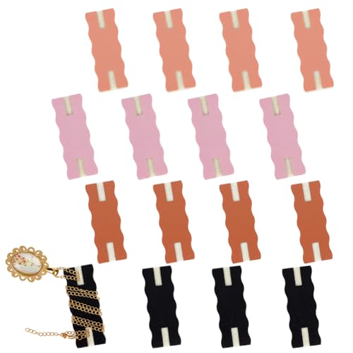 OLYCRAFT 16pcs 4 Colors Portable Tangle-Free Jewelry Organizer Rectangle Tangle-Free Necklaces Organizer Necklace Card Holder Universal Jewelry Storage Case for Home Travel Chain Necklaces Storage