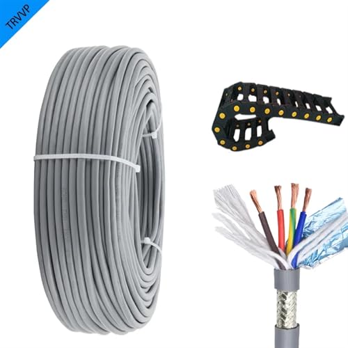 Cable de tierra anillo doble 13AWG para remolque con blindaje flexible gris 2