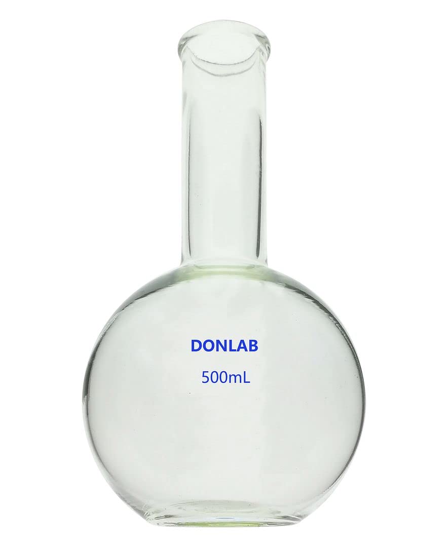 CFB-0500 Glass 500ml Long Neck Boiling Flask of Flat Bottom