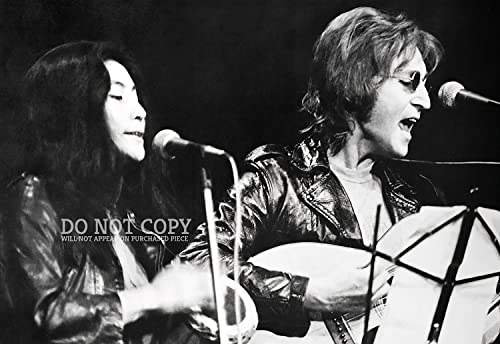 Photographie John Lennon Yoko Ono 1971 - Poster d'Art Nostalgie Rock Rare