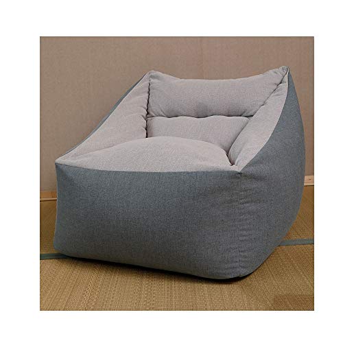 QWERTY Bean Bag/Stuffed Animal Storage Bean Bag/Panelled Classic Bean Bag Chair - Large, 65cm X 55cm - Indoor Outdoor Water Resistant BeanBags (Color : Gray, Size : Oversized)
