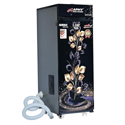 Image of Atta Chakki for Home | Domestic Flour Mill | 1HP Motor | Wheat, Rice & Millet Grinding | Multi Grain Grinding | Low Noise Heavy Duty Motor | 10 Kg /Hr Capacity | Fully Automatic (JAC02)