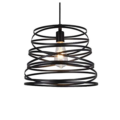 Suspension garage et atelier en métal cage spirale pour un éclairage puissant sans éblouissement