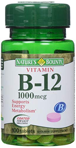 Nature's Bounty Vitamin B-12 1000 mcg Tablets, 100 Count (Pack of 1) - image 1