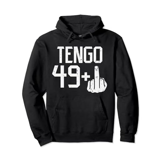 49 + Dedo Medio Fiesta Humor 50 anos Cumpleanos Regalo Sudadera con Capucha