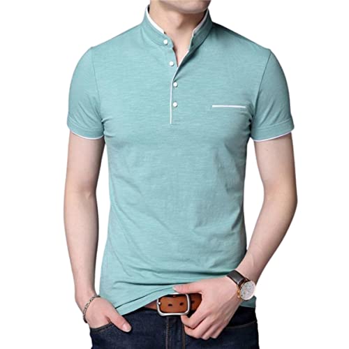 Image of Pixie Fashion Polycotton Mandarin Collar Half Sleeves Men's T-Shirts Combo (Pack of 3)