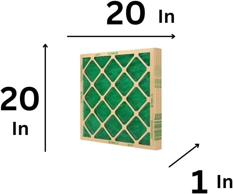 20 x 20 x 1 Fiberglass Air Filter MERV 1 (4-pack)