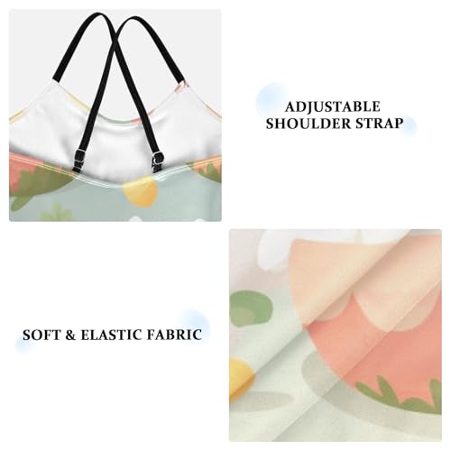 senya Girls Swimsuits Rabbits Easter Eggs One-Piece Swimwear Quick Dry Girls Bathing Suits for 3 Years Old3