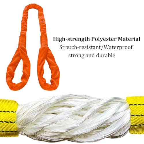 Sangle de levage polyester 10 tonnes pour hisser les structures d'usine - 3