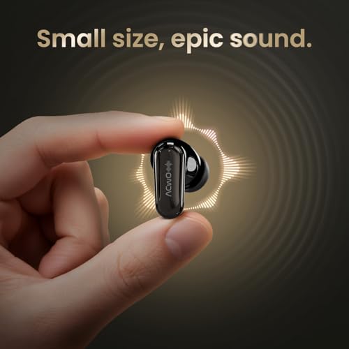 Image of DwOTS 717 PRO | ANC up to 32dB, 40HRS Playback, Fast Charging, Dual Pairing, Quad-mic ENC, Instant auto Connect, IPX5, Bluetooth v5.4, True Wireless Earbuds with mic (Dark Charcoal)