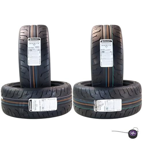 Conti by Hoosier Racing Tire Set w/ 225/40ZR17 90W XL