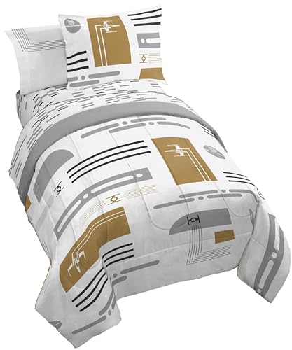 Image of Jay Franco Star Wars Twin Comforter Set 5 Piece Soft Modern Bedding, White