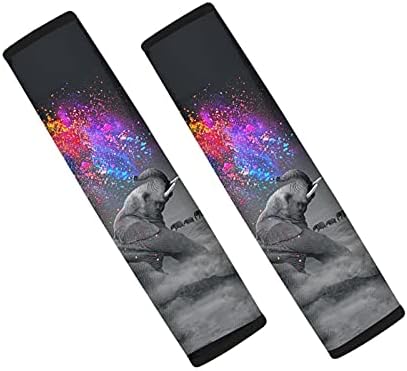 Showudesigns Bee Floral Seat Belt Cushion Pads Yellow Seat Belt Shoulder Pad Adult Kids Universal Fit/Seatbelt Strap Cover Protect Neck and Shoulder