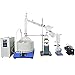 HNZXIB Système de distillation à court trajet de 20 L avec pompe à vide à palettes rotatives et refroidisseur pour le nettoyage et la séparation des mélanges liquide-liquide