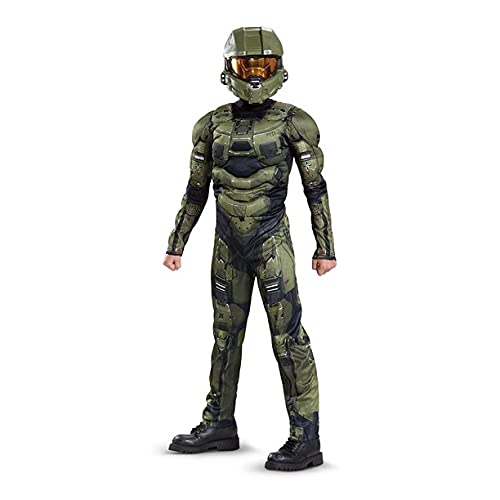JOEDOT Disguise Halo Boys Master Chief Classic Muscle Halloween Costume (M, multicoloured) JOEDOT Disguise Halo Boys Master Chief Classic Muscle Halloween Costume (M, multicoloured)