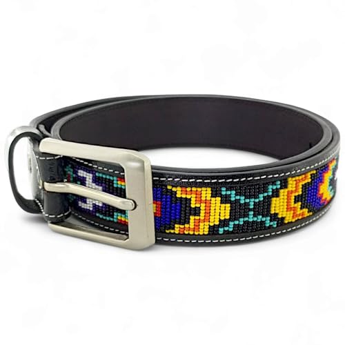 Beaded Genuine Leather Western Belt for Men & Women, Leather Gift For Wife4