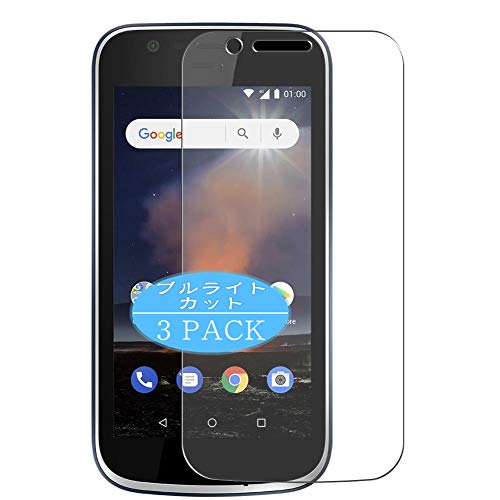 VacFun 3 Piezas Filtro Luz Azul Protector de Pantalla para Nokia 1 Android One (Go Edition), Screen Protector Sin Burbujas Película Protectora (Not Cristal Templado) Anti Blue Light Filter