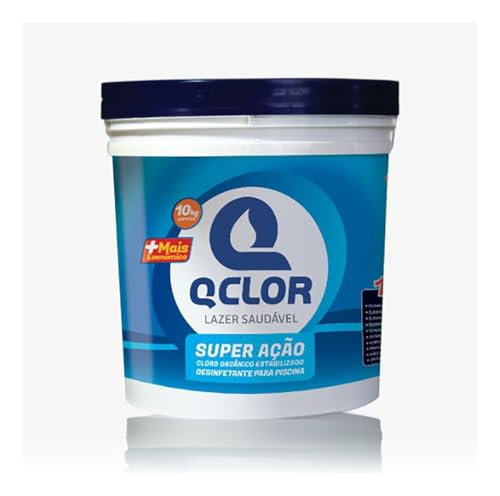 Q Clor Super Ação 10kg, Cloro Granulado para Piscina
