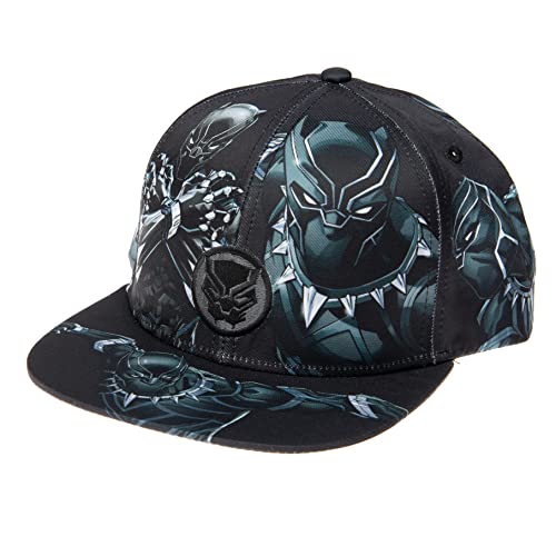 panther cap - Marvel Black Panther Baseball Cap, One Size Baseball hat for Men, Comfortable and Cool Mens hat and dad Gift for Any Age, Outstanding Superhero Men's Cap