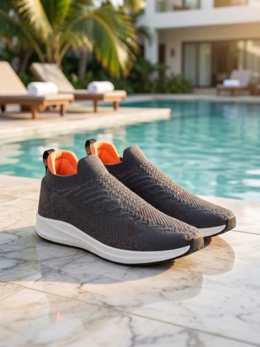 Image of OFF LIMITS Royce Plus Size Men's Slip-On Shoes | Extra-Wide Toe Box, Breathable Fabric for Extended Wear & Stability