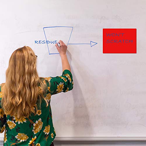 Feuilles magnétiques effaçables réutilisables rouges LLPT 6x