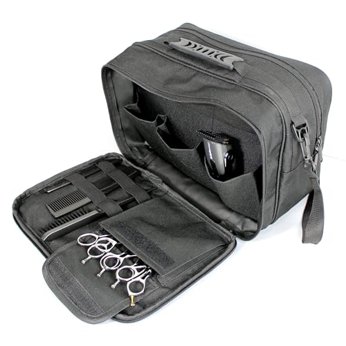 Sac pour professionnel de la coiffure en bandoulière avec compartiments