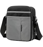 Borsello Uomo ANPTER In Pelle PU - Borsa A Tracolla Impermeabile Con Multiple Tasche, Marrone - Foto 4