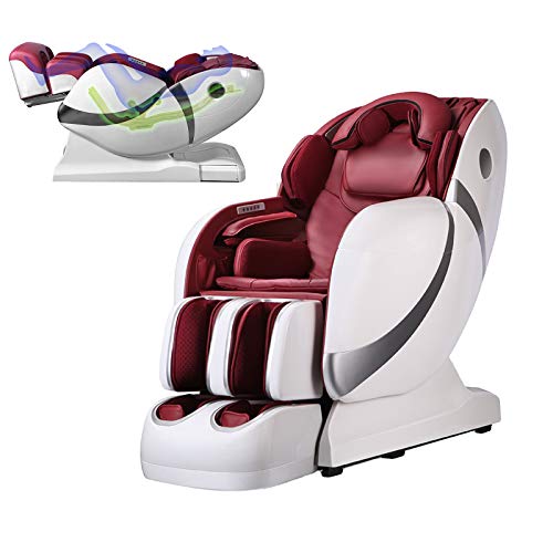 3D-SL-Shaped Zero Gravity Luxus Multi-Funktions-Massagesessel mit Heizung im Rücken, Bluetooth Anschluss für Lautsprecher, 5 Vorprogrammierte