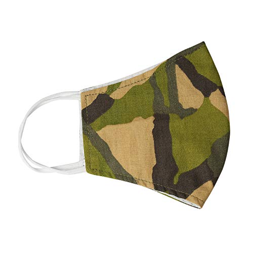 Army Green Camouflage Face Mask Réutilisable Filtre Lavable Pocket Nose Wire Cover